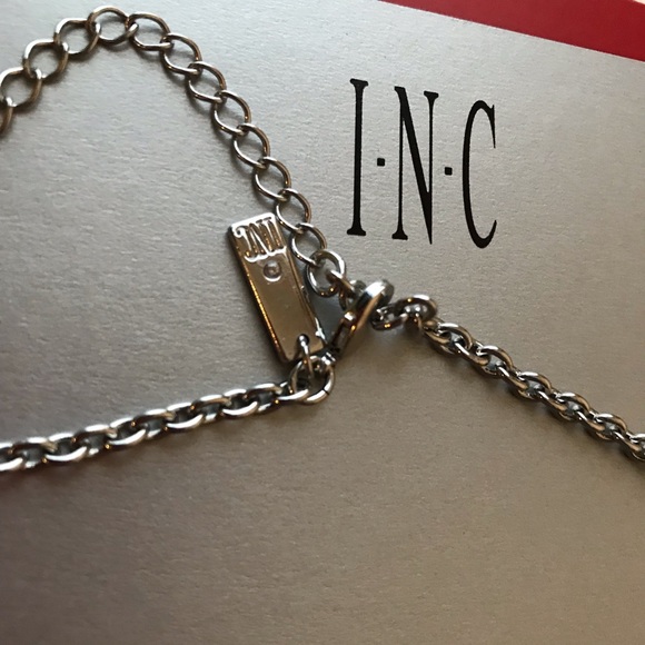 INC Crystal Cluster Teardrop Party Necklace NWT$79.50 retail - Picture 7 of 9